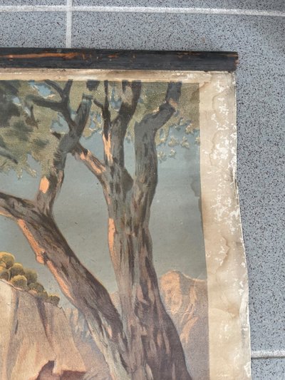 Hugo d’Alesi - Menton Côte d’Azur Affiche Entoilée Voyages Circa 1890