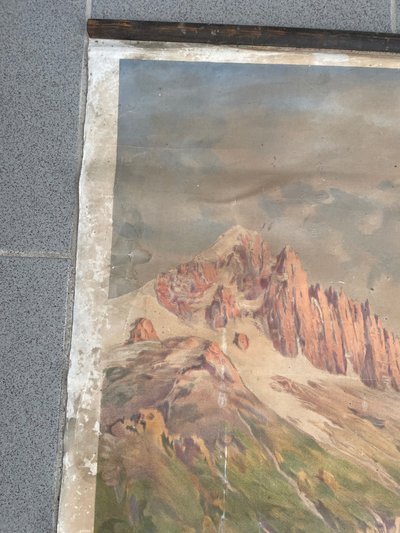 Hugo d'Alesi - Le Mont Blanc Mer de Glace Framed Travel Poster Circa 1890