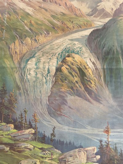 Hugo d'Alesi - Le Mont Blanc Mer de Glace Framed Travel Poster Circa 1890