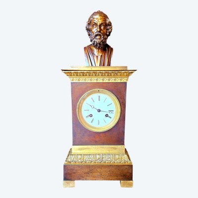 Orologio a bitta con busto di Omero 1820 ca.