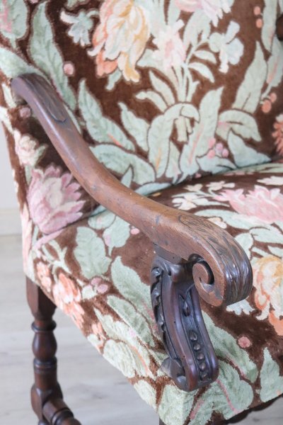 Antique Walnut Armchair, 18th Century Special Price