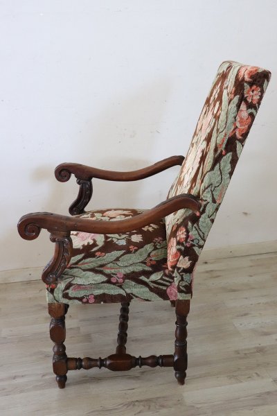 Antique Walnut Armchair, 18th Century Special Price