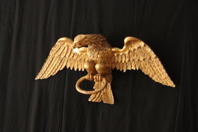 Adler aus vergoldetem Holz, erste Hälfte des 19. Jahrhunderts