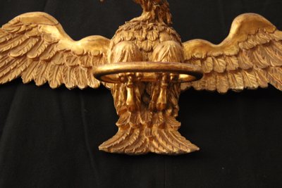 Adler aus vergoldetem Holz, erste Hälfte des 19. Jahrhunderts