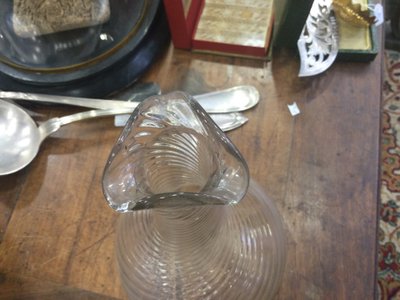 Carafe à hélice XIXe 