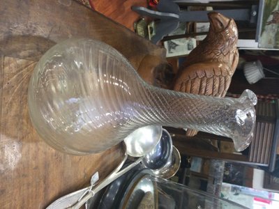 Carafe à hélice XIXe 