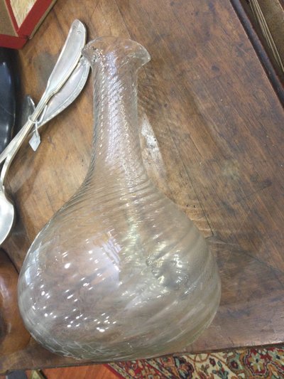 Carafe à hélice XIXe 