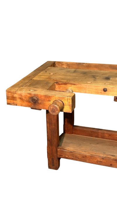 Carpenter's table in apple tree 1800s