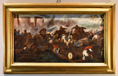 Schlacht zwischen Reitern, Antonio Calza (Verona, 1653 - Verona 1725)