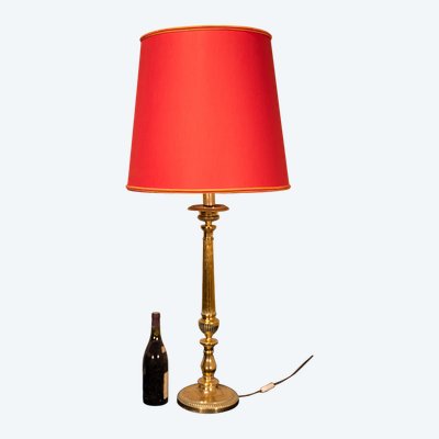 Lamp made from a 19th-century candle pick
