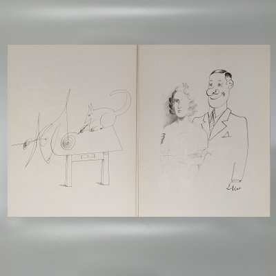 Saul Steinberg "Derriere Le Miroir" n. 157 avec quatorze lithographies de Maeght Editeur.
