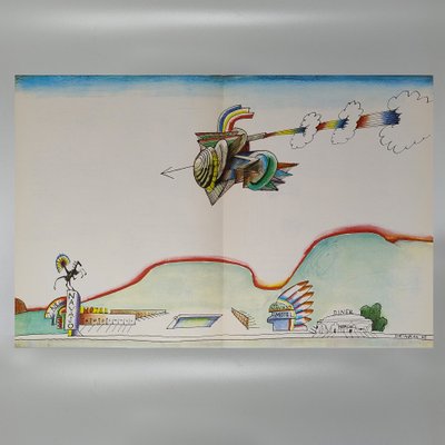 Saul Steinberg "Derriere Le Miroir" n. 157 avec quatorze lithographies de Maeght Editeur.