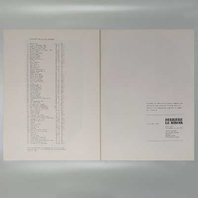 Saul Steinberg "Derriere Le Miroir" n. 157 avec quatorze lithographies de Maeght Editeur.