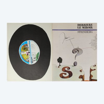 Saul Steinberg "Derriere Le Miroir" n. 157 avec quatorze lithographies de Maeght Editeur.