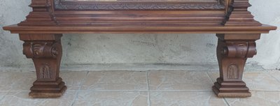 Renaissance walnut mirror