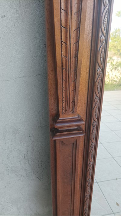 Renaissance walnut mirror
