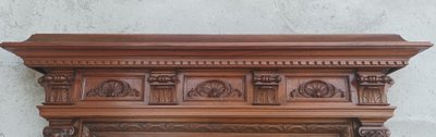 Renaissance walnut mirror