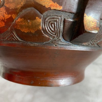 Bronze bowl with gilding Vietnam 20th century