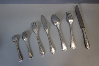 Besteckset im Louis XV-Stil, 84 Teile von François Frionnet