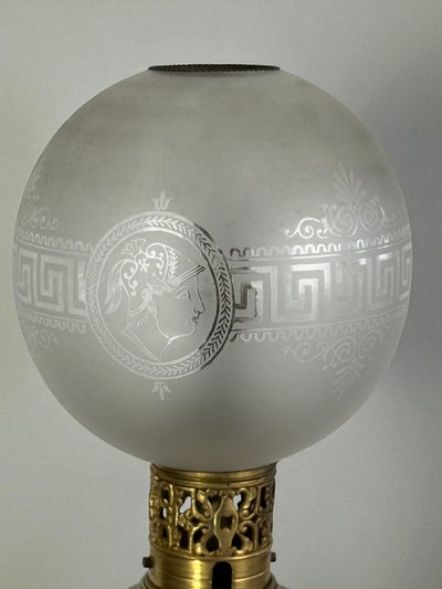 LAMPE CHINE ÉPOQUE NAPOLÉON III EN CÉRAMIQUE SANG DE BŒUF ORNÉE DE BRONZE DORÉ