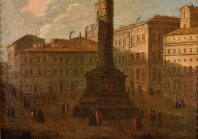 Coppia di vedute di Roma , Antonio Joli (Modena, 1700 – Napoli, 1777)