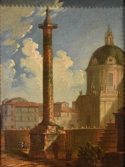 Coppia di vedute di Roma , Antonio Joli (Modena, 1700 – Napoli, 1777)