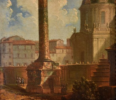 Coppia di vedute di Roma , Antonio Joli (Modena, 1700 – Napoli, 1777)