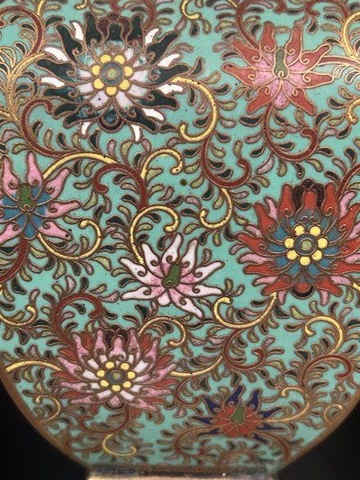 Cloisonné enamel vase, Chinese work, late 19th century - enamel - China H 34 cm