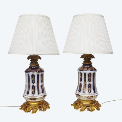 Bayeux porcelain lamps.