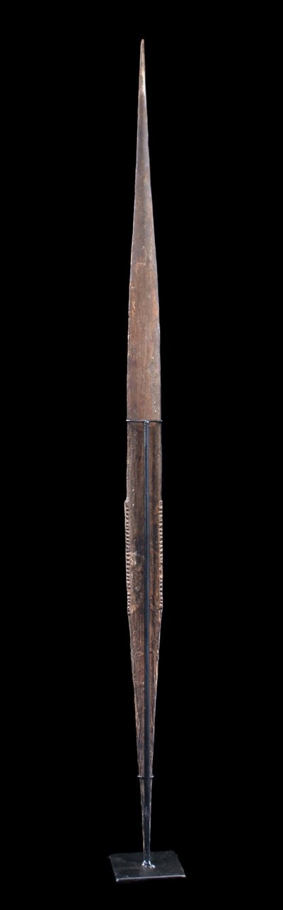 Pointe de lance, art tribal, art océanien, Océanie, sculpture, 90 cm