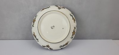 Tiefe Schale aus Gien-Steingut, Renaissance-Modell, 19. Jahrhundert