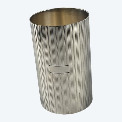 Porte stylo en metal argenté Dior