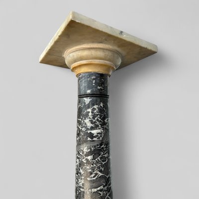 Säulenpaar - Ständer - Marmorscheiden, 19. Jahrhundert H 106 cm, Standsäule