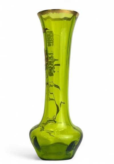 Baccarat - Vase mit Dahliendekor