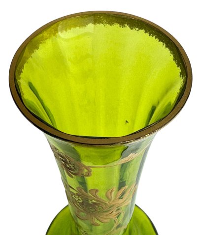 Baccarat - Vase mit Dahliendekor