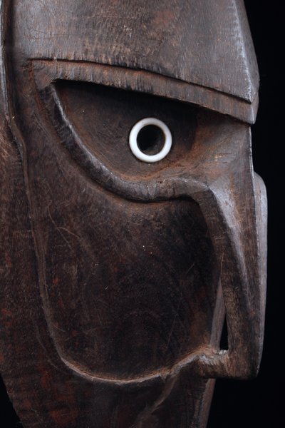 Brag mask, Oceanic art, tribal art, Papua New Guinea, Sculpture, primitive arts, 62 cm