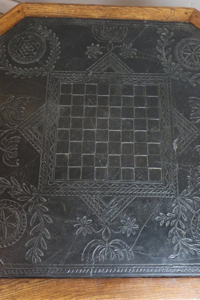 Tavolo da scacchi in ardesia