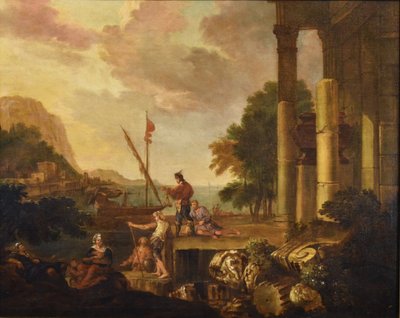 Jacob de Heush (Utrecht 1657 – Amsterdam 1701), Küstenlandschaft mit Ruinen