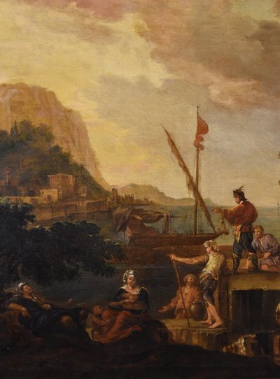 Jacob de Heush (Utrecht 1657 – Amsterdam 1701), Küstenlandschaft mit Ruinen