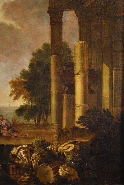 Jacob de Heush (Utrecht 1657 – Amsterdam 1701), Küstenlandschaft mit Ruinen