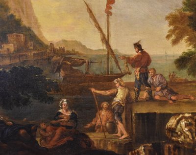 Jacob de Heush (Utrecht 1657 – Amsterdam 1701), Küstenlandschaft mit Ruinen