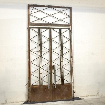 Porte de Chambre Art Déco en Fer Forgé, France, 1930