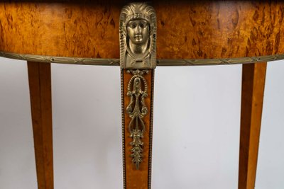 Coppia di tavolini con piedistallo in stile Impero, circa 1900