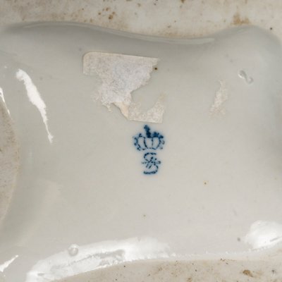 Un sujet en porcelaine sculpture de perroquet, Allemagne XXème siècle 