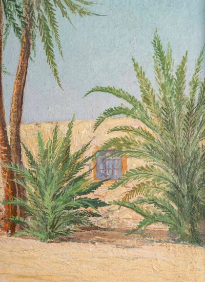 Ein Paar Ölgemälde auf Leinwand, orientalistisch, 1940er Jahre
