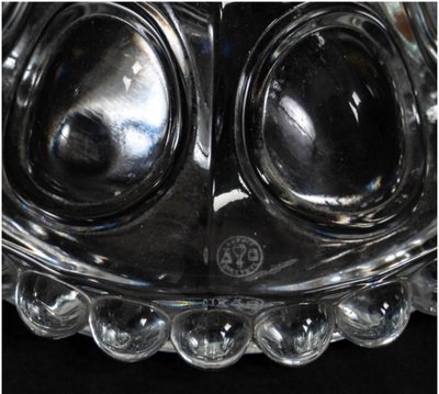Une paire de girandoles en cristal de Baccarat, fin XIXème siècle 