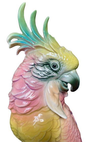 Karl Ens porcelain parrot couple