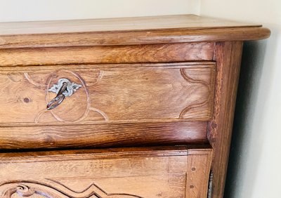 Rare Briard Sideboard in Solid Oak – 19th Century
