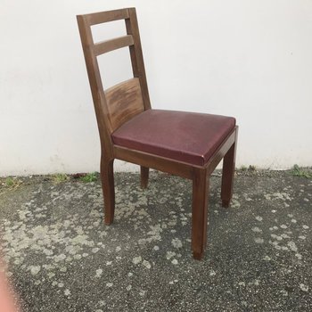 Esszimmerstühle im Art-Deco-Stil, 1940er Jahre, 2er-Set