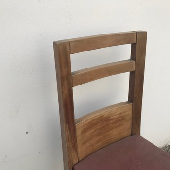 Esszimmerstühle im Art-Deco-Stil, 1940er Jahre, 2er-Set